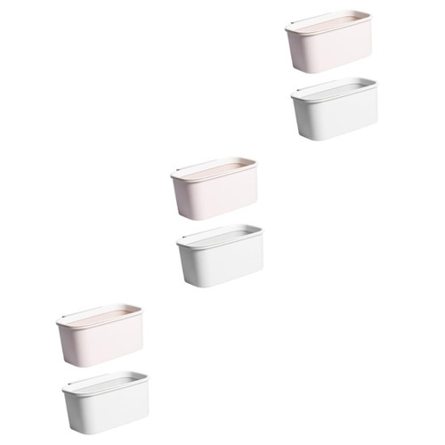 Cabilock 6 pcs Garbage can Hanging Rubbish can Waste can car Waste bin Wall Mounted Trash bin Mini Trash can Dorm Hanging Trash bin car Trash can trashcan for car Desktop pp Counter Office
