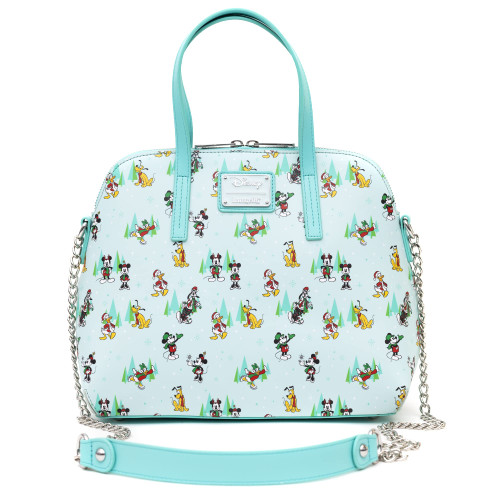 Loungefly Disney Classics, Disney Holiday Sensational Six Crossbody Bag, Mickey Mouse Minnie Donald Daisy Goofy Pluto Loungefly Disney Classics, Disney Holiday Sensational Six Crossbody Bag, Mickey Mouse Minnie Donald Daisy Goofy Pluto