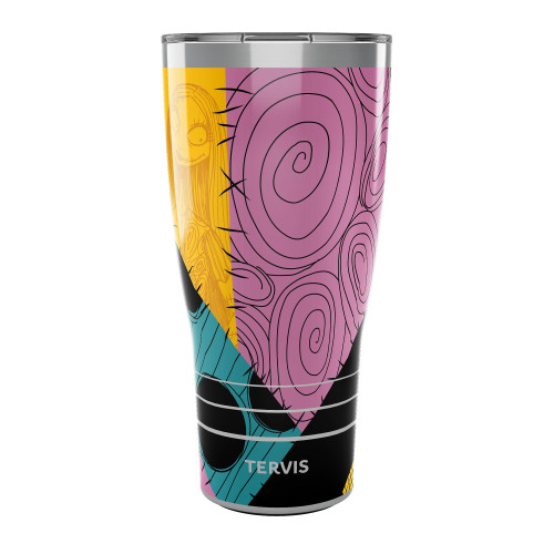Tervis Traveler Disney Nightmare Before Christmas Sally Swirls Triple Walled Insulated Tumbler Travel Cup Keeps Drinks Cold & Hot, 30oz, Stainless Steele