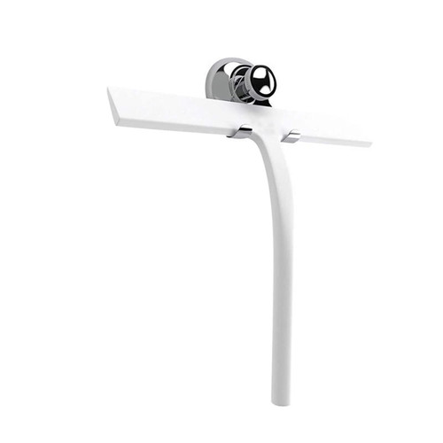 FEEGAR Shower Squeegee Silicone Window Glass Wiper Scraper Cleaner Shower Squeegee with Hook for Bathroom Kitchen Car Glass Window Glass Wiper Scraper (Color : White)