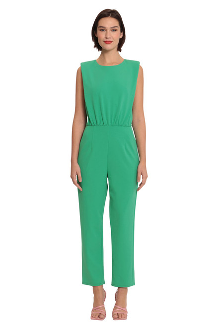 Donna Morgan Women's Sleek Style Jumpsuit Office Workwear Event Guest of, Green