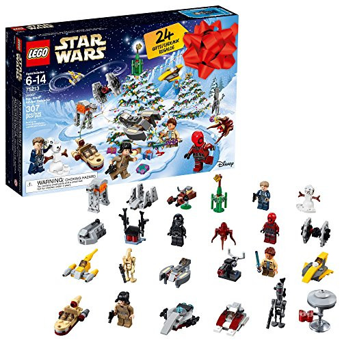 LEGO 6213564 Star Wars Advent Christmas Countdown Calendar 75213 New 2018 Edition, Minifigures, Small Building Toys (307 Pieces), Multicolor