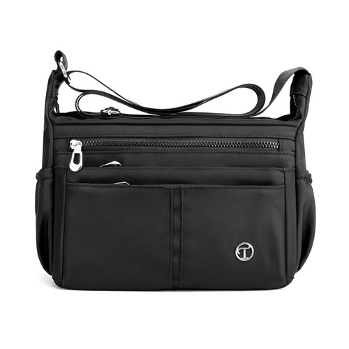 Oichy Nylon Crossbody Bag for Women Waterproof Casual Shoulder Handbags Lightweight Pocketbooks (Black) Oichy Nylon Crossbody Bag for Women Waterproof Casual Shoulder Handbags Lightweight Pocketbooks (Black)