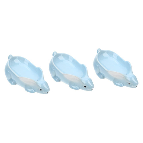 Cabilock 3pcs Shower soap Holder Ceramic Animal soap Dishes self draining soap Holder soap Dishes for bar soap Bathtub soap Cute soap Holder soap case Ceramics soap Dispenser Sponge Travel