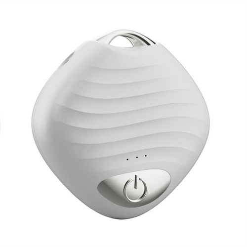 ZHIER Portable Air Purifier, Wearable Car Air Purifier Mini Air Freshene Quick Purifier ?Low Noise Ions Generator (Color : White)