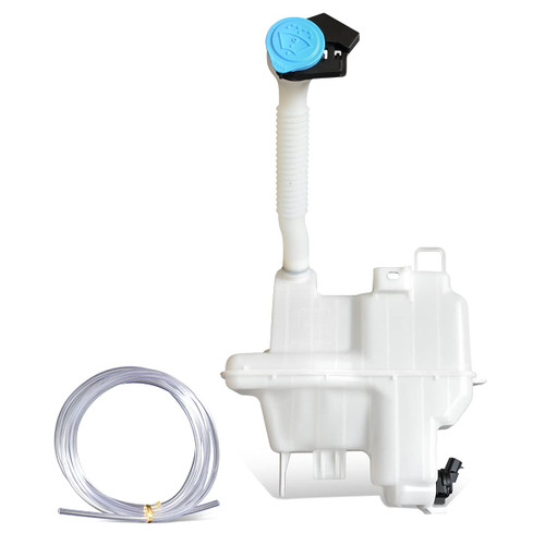 MA1288142 Factory Style Car Windshield Washer Reservoir Tank - Reservoir Cap | Filler Tube | Washer Fluid Pump - Compatible with Mazda 6 14-17, White