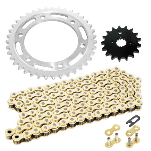 Caltric Drive Chain and Sprockets Kit Compatible with Suzuki TL1000R 1998 1999 2000 2001 2002 2003