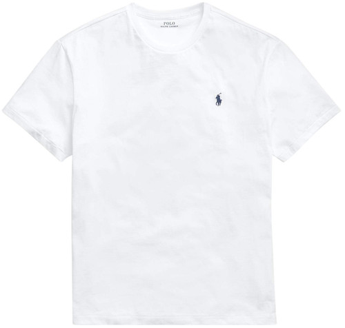 POLO RALPH LAUREN Mens Crew Neck T-Shirt (L, White)