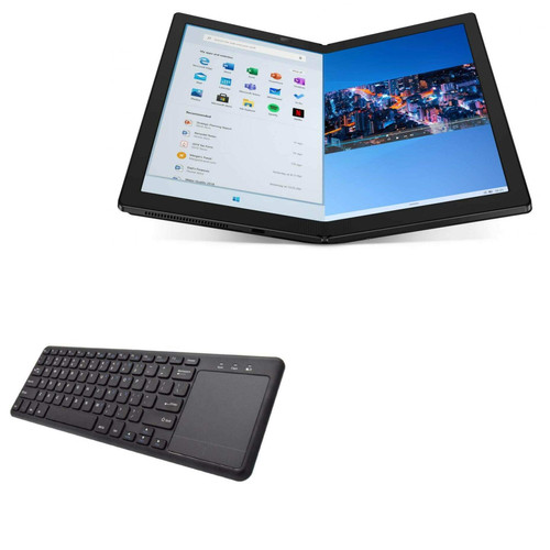 BoxWave Keyboard Compatible with Lenovo ThinkPad X1 Fold - MediaOne Keyboard with TouchPad, USB Fullsize Keyboard PC Wireless TrackPad - Jet Black BoxWave Keyboard Compatible with Lenovo ThinkPad X1 Fold - MediaOne Keyboard with TouchPad, USB Fullsize Keyboard PC Wireless TrackPad - Jet Black