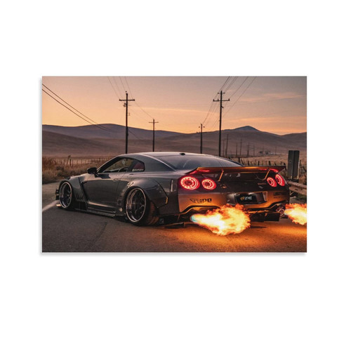 THAELY Car Poster Set of 5 Wall Art Supercar Black Jet Flame Roadster Art Painting Canvas Painting Posters And Prints Wall Art Pictures for Living Room Bedroom Decor 20x30inch(50x75cm) Unframe-style THAELY Car Poster Set of 5 Wall Art Supercar Black Jet Flame Roadster Art Painting Canvas Painting Posters And Prints Wall Art Pictures for Living Room Bedroom Decor 20x30inch(50x75cm) Unframe-style