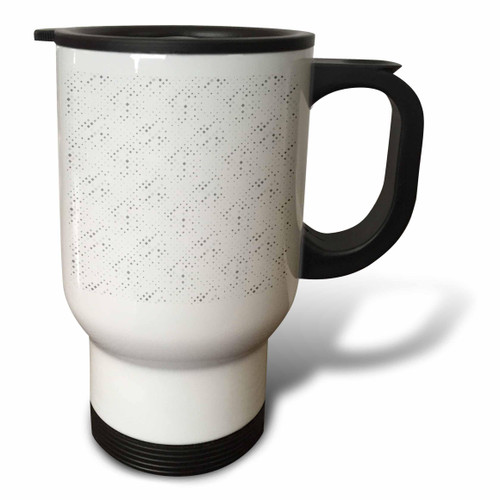 3dRose Geometrical seamless grey square pattern background design - Travel Mugs (tm-377781-1)