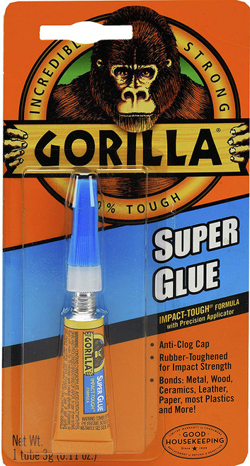 Gorilla Super Glue, 3 g, Clear Gorilla Super Glue, 3 g, Clear