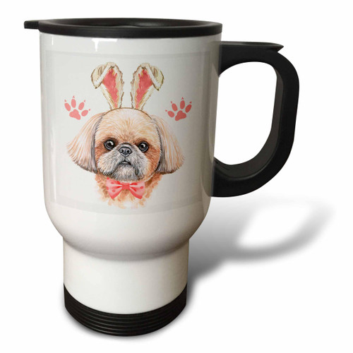 3dRose Sweet Shih Tzu Dog in Cuteness Overload for Easter Fun in Bunny... - Travel Mugs (tm-378978-1) 3dRose Sweet Shih Tzu Dog in Cuteness Overload for Easter Fun in Bunny... - Travel Mugs (tm-378978-1)