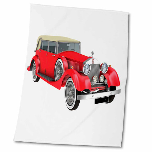 3dRose Boehm Graphics Car - Red Classic Mark Elegant Convertible - Towels (twl-214489-2)