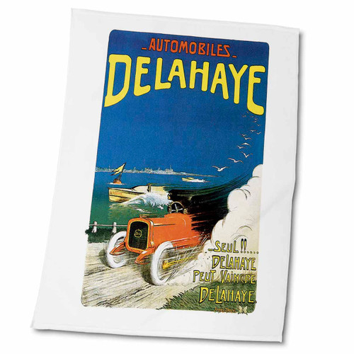 3dRose Vintage Dalahaye Automobile Antique Car Advertising Poster - Towels (twl-126166-2)