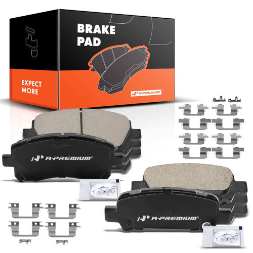A-Premium Front and Rear Ceramic Disc Brake Pads Set Compatible with Subaru Outback 2000-2002, Forester 1998-2002, Impreza 1999-2003, Legacy 2000-2002 8-PC Set