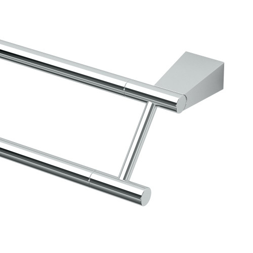 Gatco 4714 Bleu 24" Double Towel Bar, Chrome