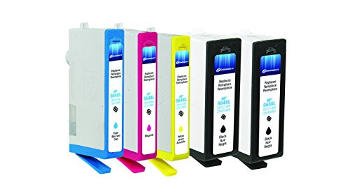 Dataproducts Remanufactured 5-Pack-Inkjet Cartridges for HP 564XL-2Black, Cyan, Magenta, Yellow