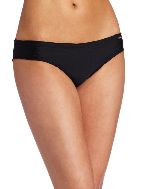Luli Fama Women's Cosita Buena Full Coverage Ruched Back Bottom, Black, X-Large