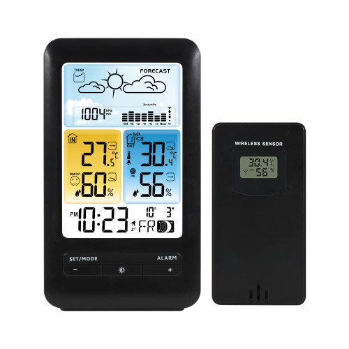 BIRX Multifunctional Wireless Weather Station, Thermometer Hygrometer Room Digital Meter Wireless Electronic Alarm Clock Wall Table Barometer Forecast Weather Station Tools BIRX Multifunctional Wireless Weather Station, Thermometer Hygrometer Room Digital Meter Wireless Electronic Alarm Clock Wall Table Barometer Forecast Weather Station Tools