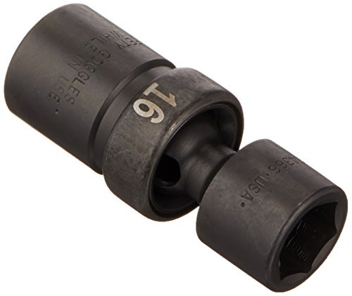 SK Hand Tool 34366 1/2-Inch Drive Swivel Metric Impact Socket, 16mm