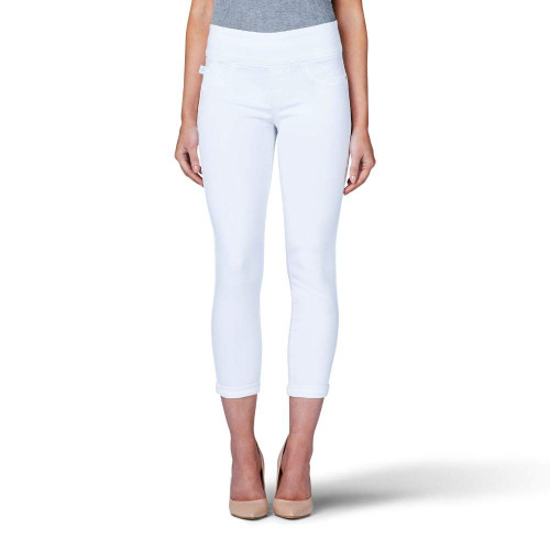 Rock & Republic Womens Denim Rx Fever Stretch Crop Capri Jeans, Antidote-White, 14 US