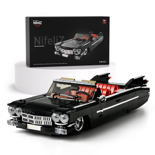 Nifeliz Eldorado, Classic Retro Car Building kit, Convertible Sports Cars Display Model Set for Adult Gift Giving (1,245 Pieces) Nifeliz Eldorado, Classic Retro Car Building kit, Convertible Sports Cars Display Model Set for Adult Gift Giving (1,245 Pieces)