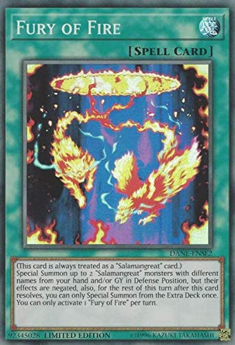 Yu-Gi-Oh! - Fury of Fire - DANE-ENSE2 - Super Rare - Limited Edition - Dark Neostorm: Special Edition