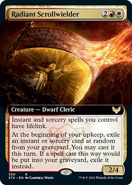 Magic: The Gathering - Radiant Scrollwielder - Extended Art - Strixhaven: School of Mages
