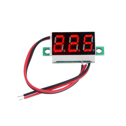 0.36" Unique Design Digital Voltmeter for DC 4.5-30V 2 Wires with Red LED Display Panel Voltage Meter