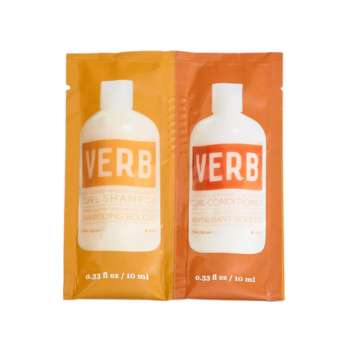 Verb Curl Shampoo & Conditioner Duo, 10ml Packette Verb Curl Shampoo & Conditioner Duo, 10ml Packette