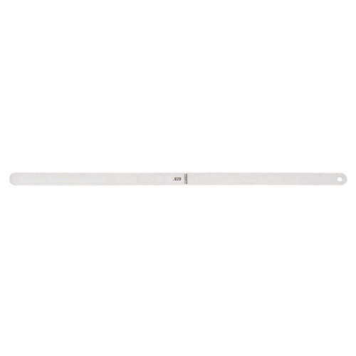 Starrett Tempered Steel Thickness Gage or Feeler Stock with Rounded Ends - Ideal for Carpenters and Home Improvement - .029" Thickness, 12" Length - 667-29