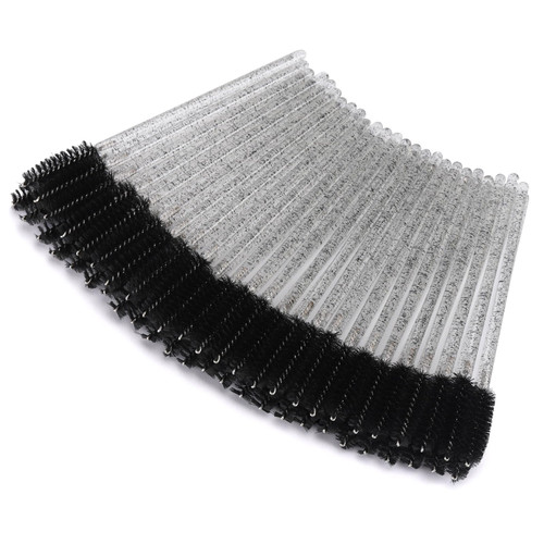Tbestmax 50 Pcs Disposable Mascara Wands, Crystal Eyebrow Spoolies Brush for Eyelash Extensions, Black Eye Lash and Makeup Brush Tbestmax 50 Pcs Disposable Mascara Wands, Crystal Eyebrow Spoolies Brush for Eyelash Extensions, Black Eye Lash and Makeup Brush