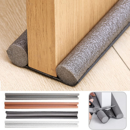 Door Draft Stopper Weather Stripping Noise Blockers Window Breeze Blockers Adjustable Door Sweeps for Exterior & Interior Doors 37.4inch Under Door Noise Blockers Door Draft Guard Grey