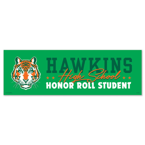 Genuine Fred Stranger Things, Bumper Magnet, Hawkins High School, Multicolored