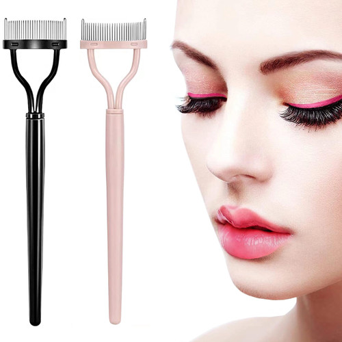 2-Pack Eyelash Separators Comb Lash separated Mascara Tool with cover- Perfect for Applying Mascara and False Lashes