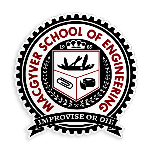 School of Engineering Sticker Engineer Waterproof Die-Cut Vinyl Stickers for Water Bottle Laptop Hard Hat Kindle Sticker Decal Decor Gifts