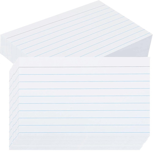 Ruled Index Cards, 3x5, White Index Cards, Flash Cards for Studying, Lined Notecards Study Cards, 3x5 Note cards, Heavy Weight 3x5 Index Cards, 210 Count Ruled Index Cards, 3x5, White Index Cards, Flash Cards for Studying, Lined Notecards Study Cards, 3x5 Note cards, Heavy Weight 3x5 Index Cards, 210 Count