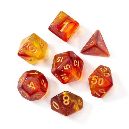 7Pcs Different Number Of Face Acrylic Dices Desktop Game Props Educational Toy Polyhedral Kid Multi-Sided Digital Dices Polyhedral Dices Digital Dices Set Multi-face Dices Role Playing Dices Sets