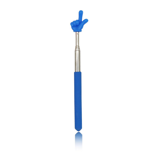 Dohia Retractable Pointer for Classroom Telescopic Teachers Pointer Extendable Hand Pointer Finger Pointer Stick Mini Retractable Classroom Pointer for Elementary School Kindergarten D2-YDZDB (Blue)