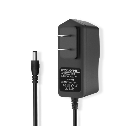 DC 12V 1A Power Supply 12W AC/DC Adapter 100-240V 50-60Hz AC to DC Converter 12 Volt 1 Amp Transformer with 5.5mm x 2.5mm Tip for LED Strip Light Speakers CCTV Camera etc