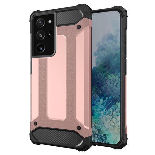DFTCVBN Phone Case for Galaxy S21 Ultra, Samsung S21 Ultra SM-G998U Case, Dual Layer Protective Slim Hybrid Cell Phone Cover Shockproof Cases for Samsung Galaxy S21 Ultra 5G Rose Gold