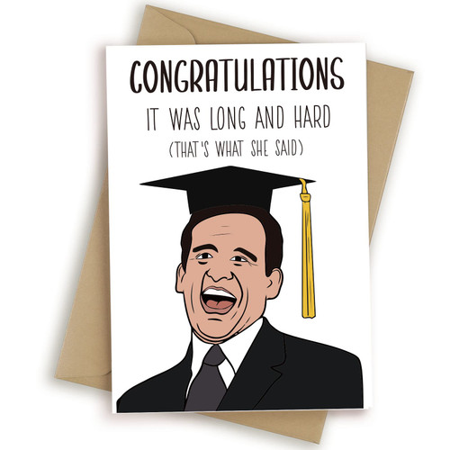 HEALSLA Funny Graduation Card, Nurse Congratulations Card, Gifts for High School College Grad, Class of 2023, Cute Appreciation Card for Classmates, Michael Scott Congrats Gifts for Him Her HEALSLA Funny Graduation Card, Nurse Congratulations Card, Gifts for High School College Grad, Class of 2023, Cute Appreciation Card for Classmates, Michael Scott Congrats Gifts for Him Her