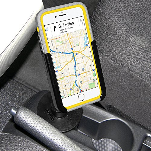 Amzer Crusta Car and Truck Cup Holder Mount for iPhone 6 Plus, iPhone 6s Plus - Retail Packaging - Cup Holder Mount