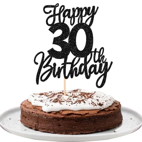 1 PCS Happy 30th Birthday Cake Topper Glitter Cheers to 30 Years Birthday Cake Pick Thirty Hello 30 Fabulous Cake Decoration for Happy 30th Birthday Anniversary Party Decorations Supplies Black 1 PCS Happy 30th Birthday Cake Topper Glitter Cheers to 30 Years Birthday Cake Pick Thirty Hello 30 Fabulous Cake Decoration for Happy 30th Birthday Anniversary Party Decorations Supplies Black