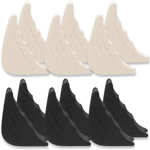 Aikowener Shoe Filler for too Big Shoes Women and Men, 6 Pair Toe Inserts Adjustable Foam Toe Filler Reusable Shoe Fitters Toe Plug Unisex Pumps Flats Sneakers