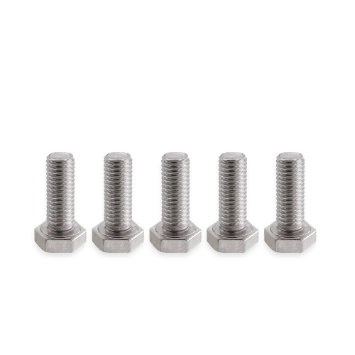 VictorsHome M8 Hex Head Bolt Screw, M8-1.25 x 20mm Stainless Steel 18-8 304 A2-70 Fully Threaded Hex Bolts 5pcs