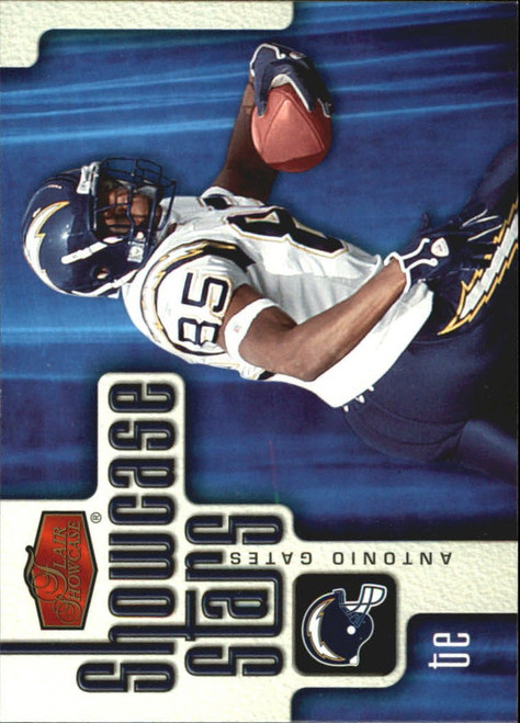 2006 Flair Showcase Showcase Stars #SS1 Antonio Gates NFL Football Trading Card 2006 Flair Showcase Showcase Stars #SS1 Antonio Gates NFL Football Trading Card