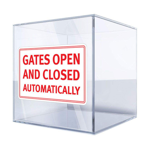 Decals Stickers Gates Open and Closed Automatically 5 X 3,1