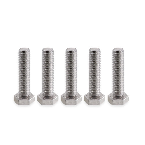 VictorsHome M8 Hex Head Bolt Screw, M8-1.25 x 35mm Stainless Steel 18-8 304 A2-70 Fully Threaded Hex Bolts 5pcs